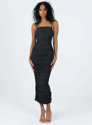 Relaxed Fit Design Reeva Maxi Dress Black