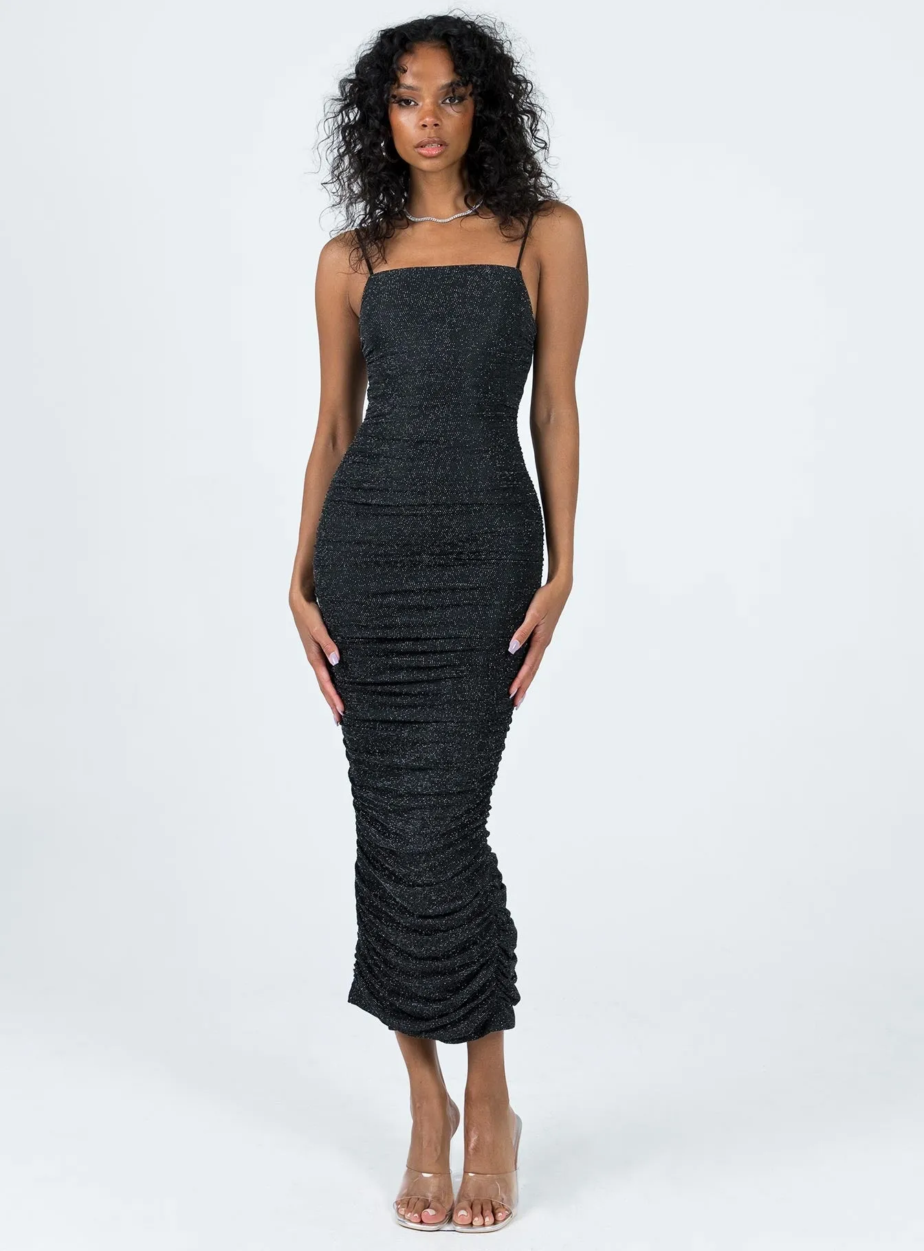 Relaxed Fit Design Reeva Maxi Dress Black