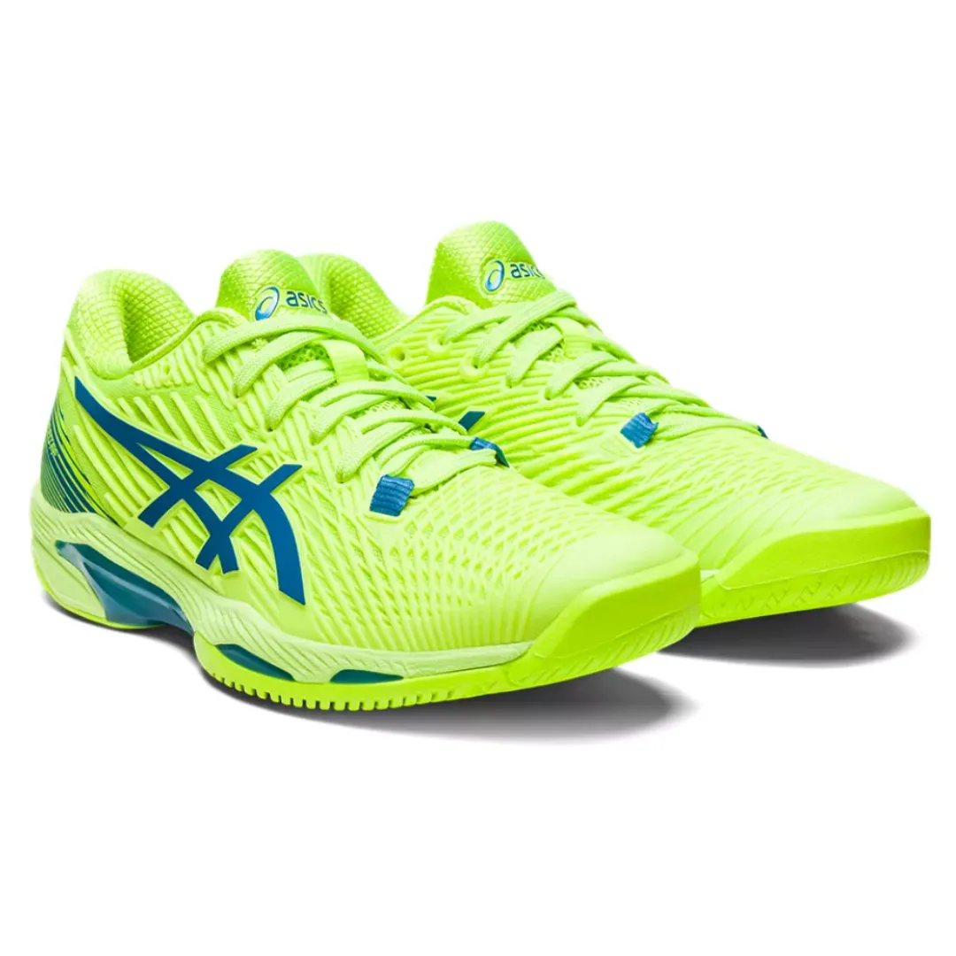 Asics Solution Speed FF 2 Women Tennis Shoes - Hazard Green/Reborn Blue Ultra Soft Insole