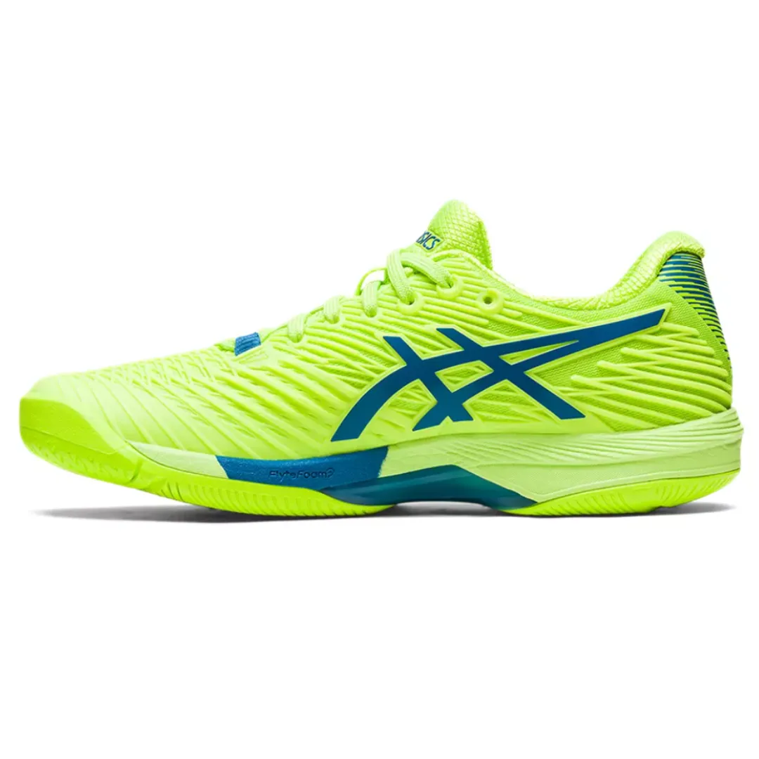 Dynamic Movement Asics Solution Speed FF 2 Women Tennis Shoes - Hazard Green/Reborn Blue