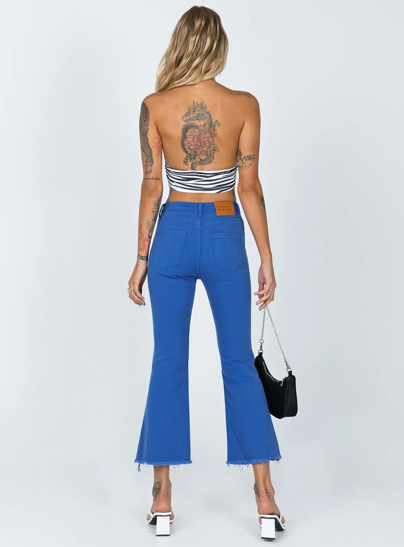 Seasonal Style Faye Cropped Jeans Blue Denim