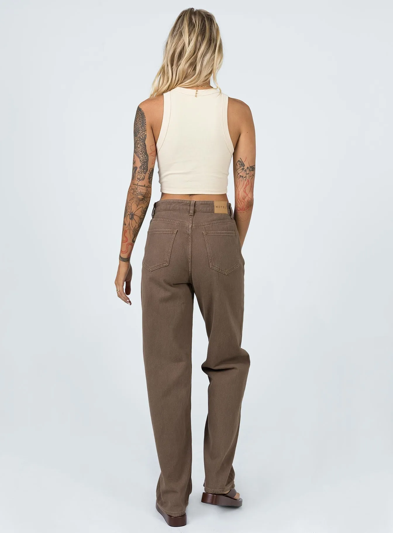 Transitional Clothing Motel Parallel Jeans Rich Brown