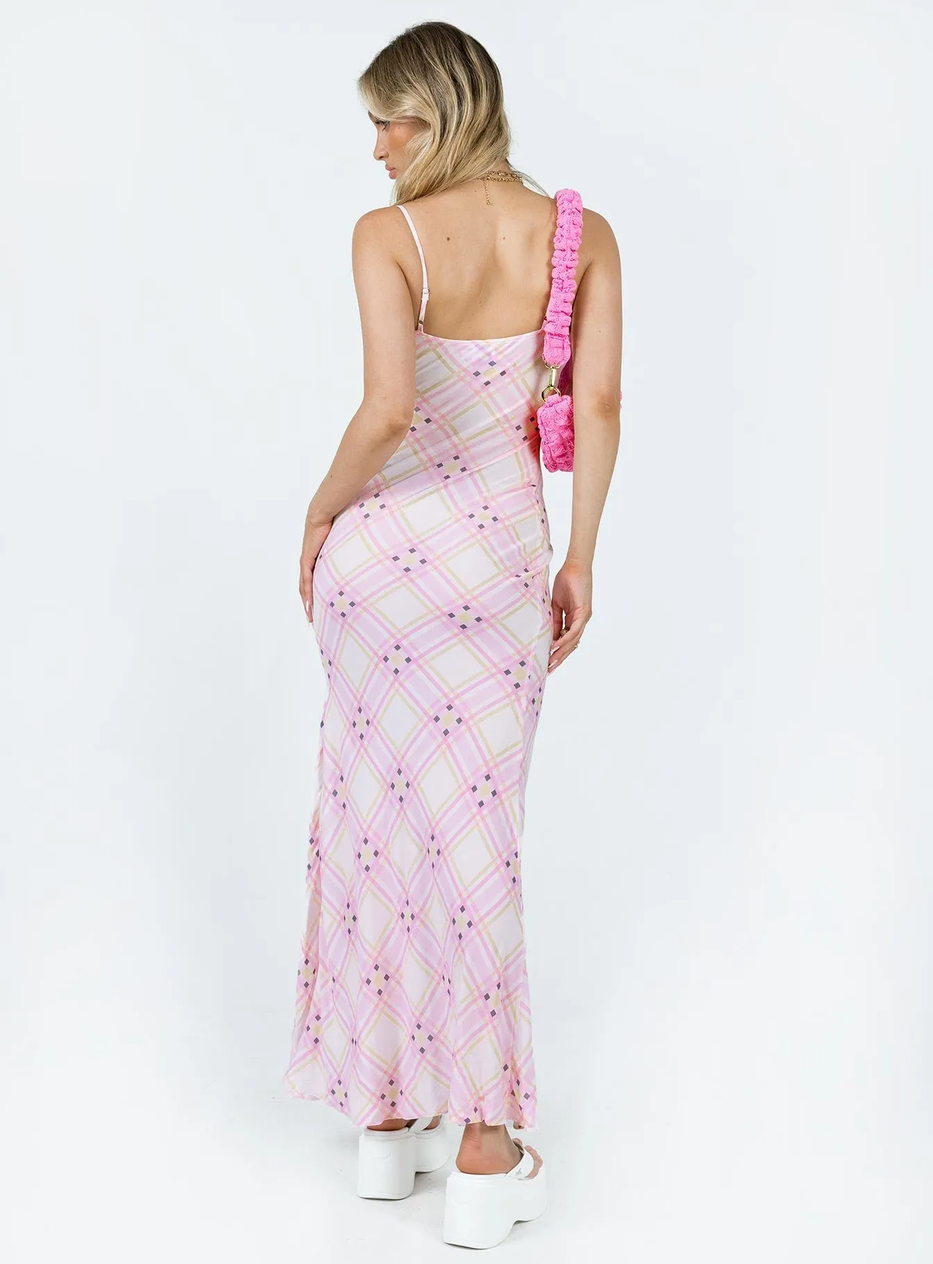 Petite-Size City Layers Amity Maxi Dress Pink Multi