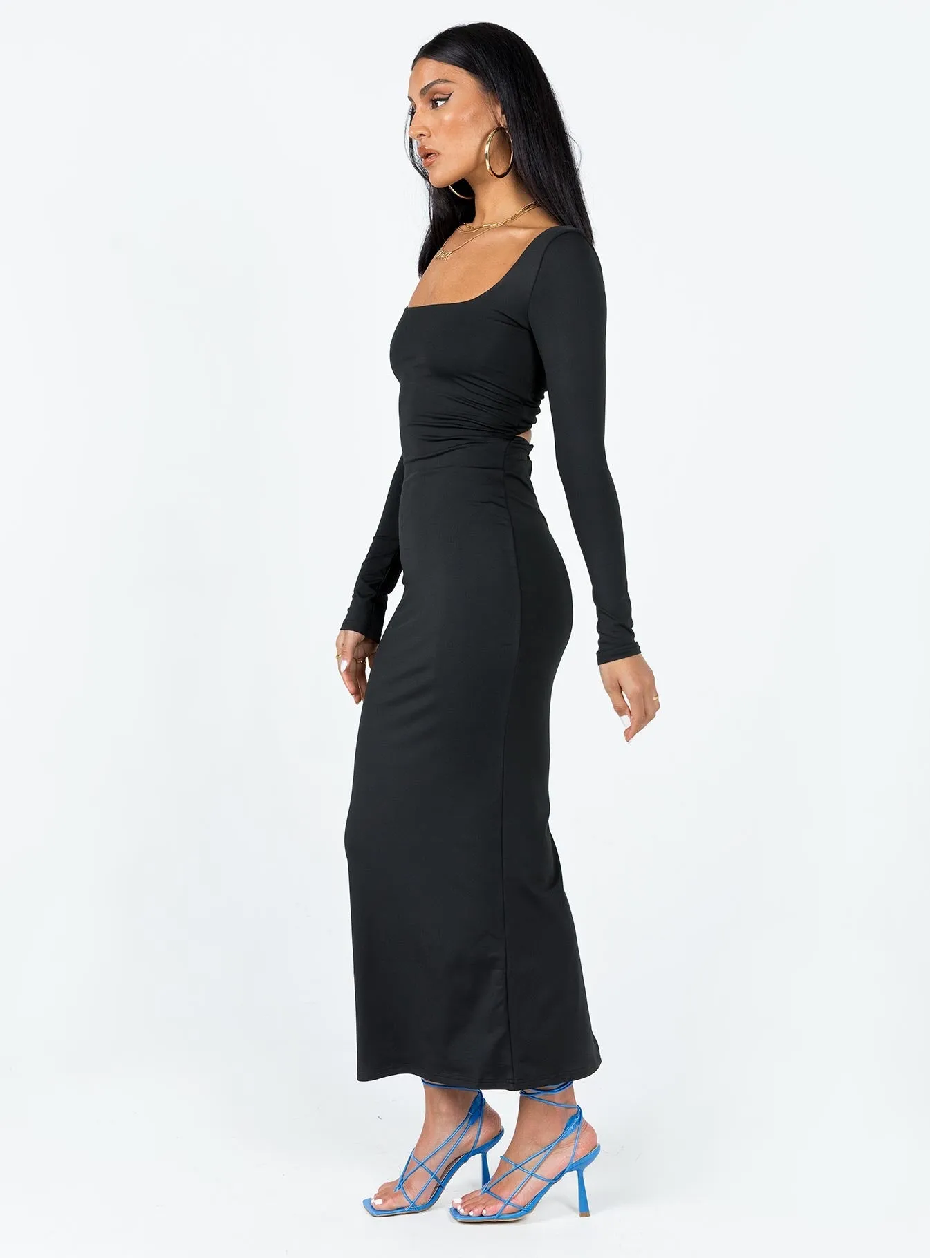 Mini-Length Lyla Maxi Dress Black