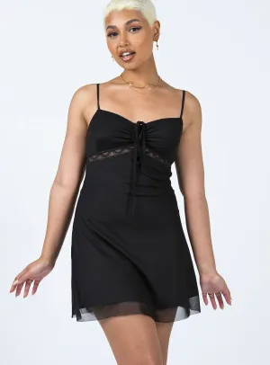 Casual Style Wear Oliana Mini Dress Black