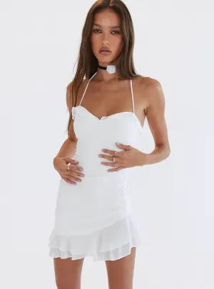 Clean Cut Casual Fit Yara Mini Dress White