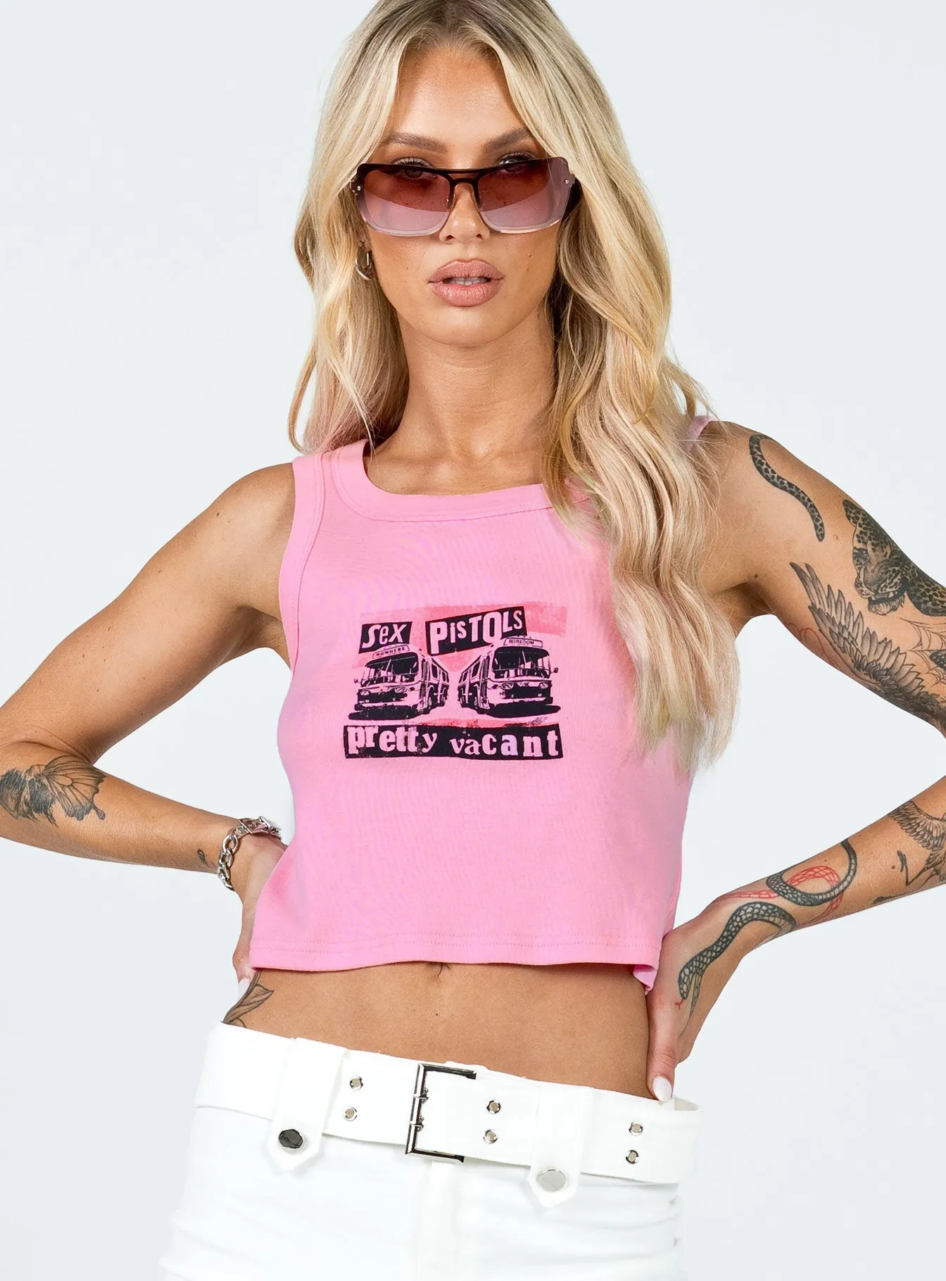 Sex Pistols Tank Top Pink SustainableManufacturing