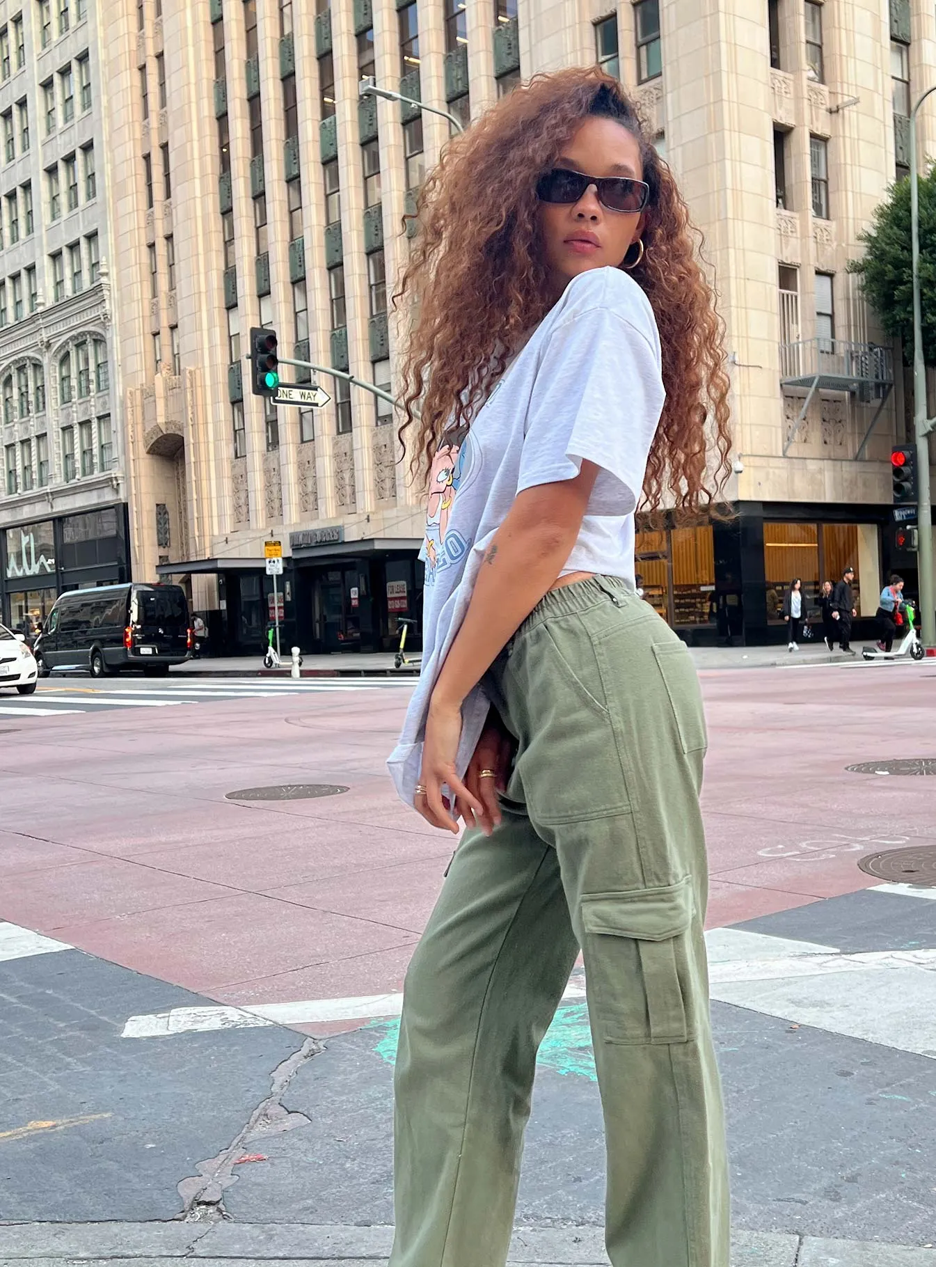 Betty Boop Jean Oversized Tee Grey Sustainable Textile Organic Cotton Construction