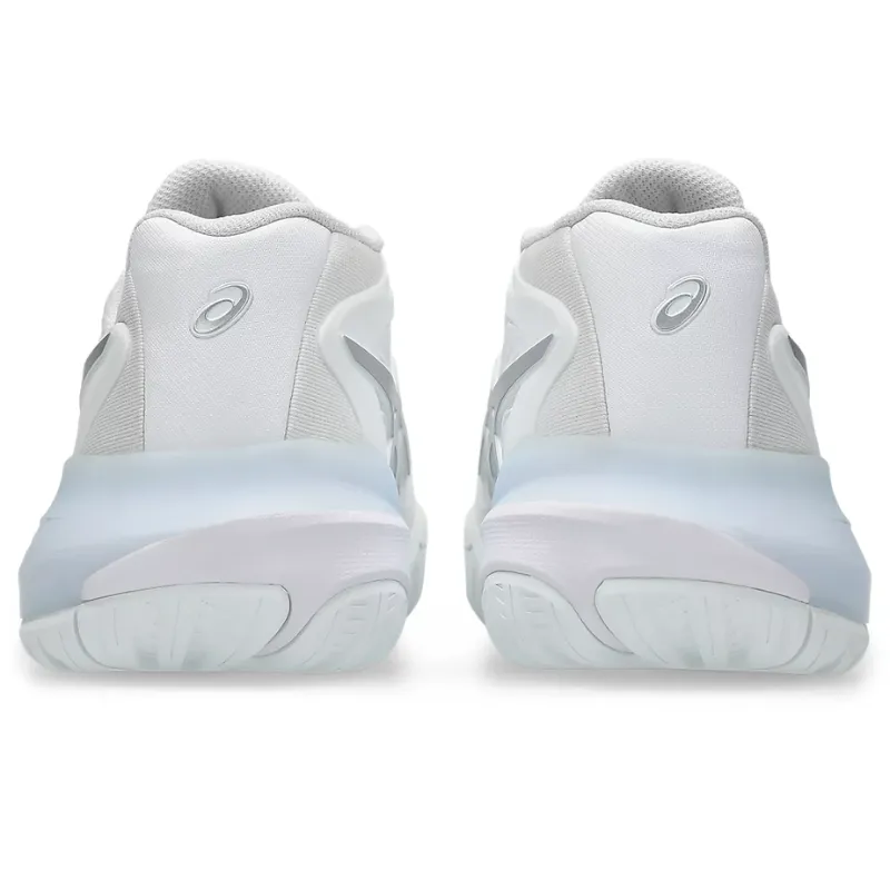 Wide Toe Box Option Asics Gel Resolution Womens Tennis Shoes - White/Pure Silver