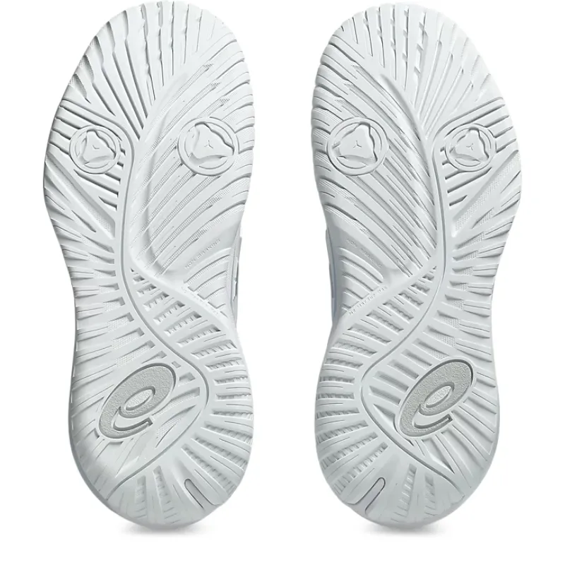 Asics Gel Resolution Womens Tennis Shoes - White/Pure Silver Canvas Upper