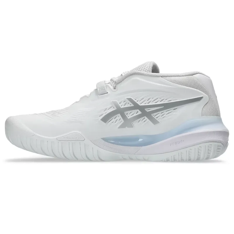 Asics Gel Resolution Womens Tennis Shoes - White/Pure Silver Ventilated