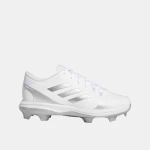 Adidas Women's Purehustle 2 TPU Softball Cleats Clean White Firm Ground