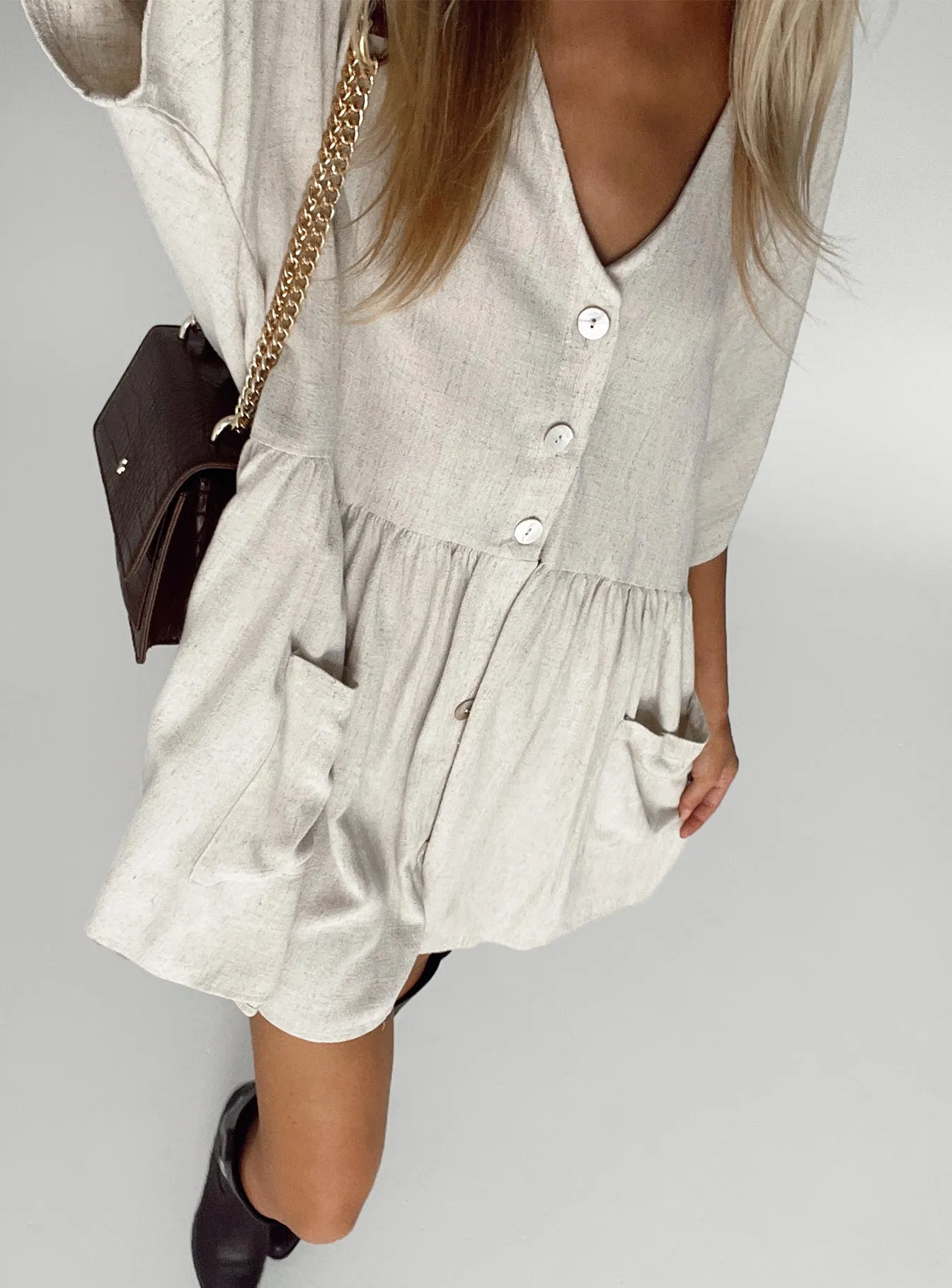 Elegant formal outfit The Sandy Mini Dress Natural Lower Impact