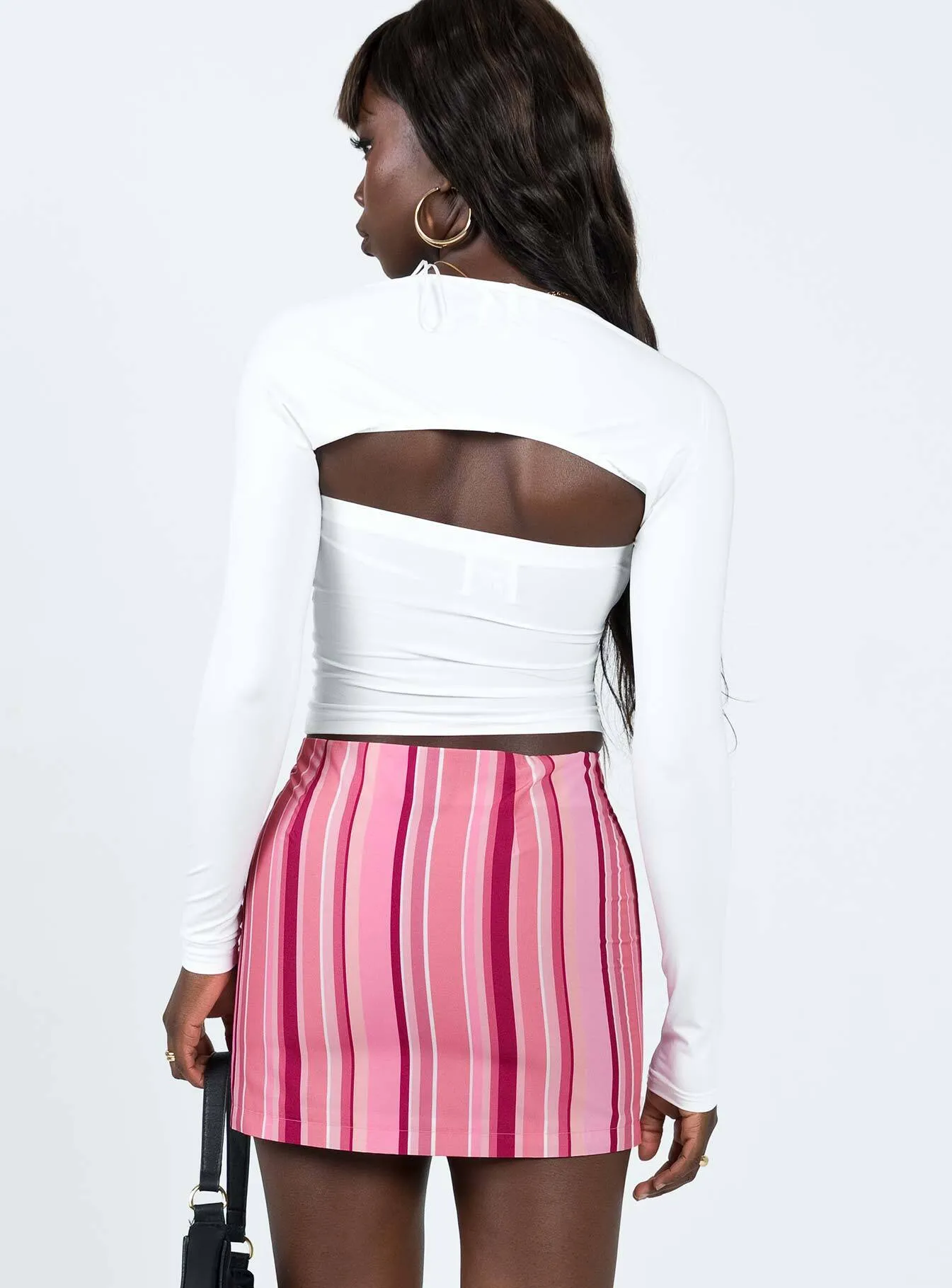 Style Preview Beechwood Mid Rise Mini Skirt Pink