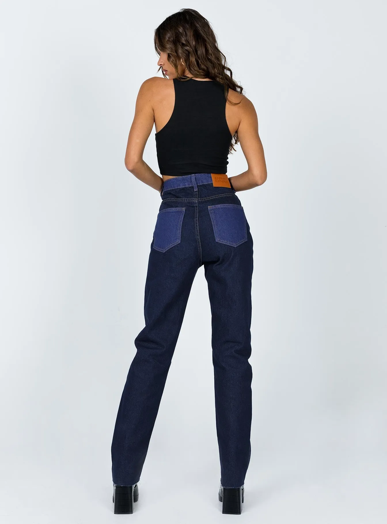 Scandi Clean Thick Glow Kyah Denim Jeans Dark Wash