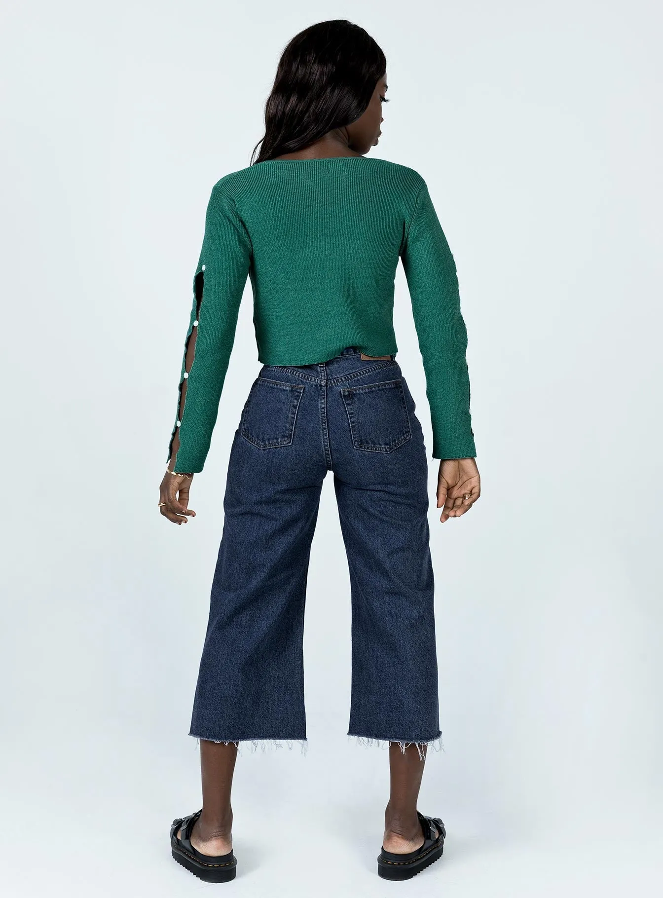 Andalusia Wide Leg Denim Jeans Comfortable clothing