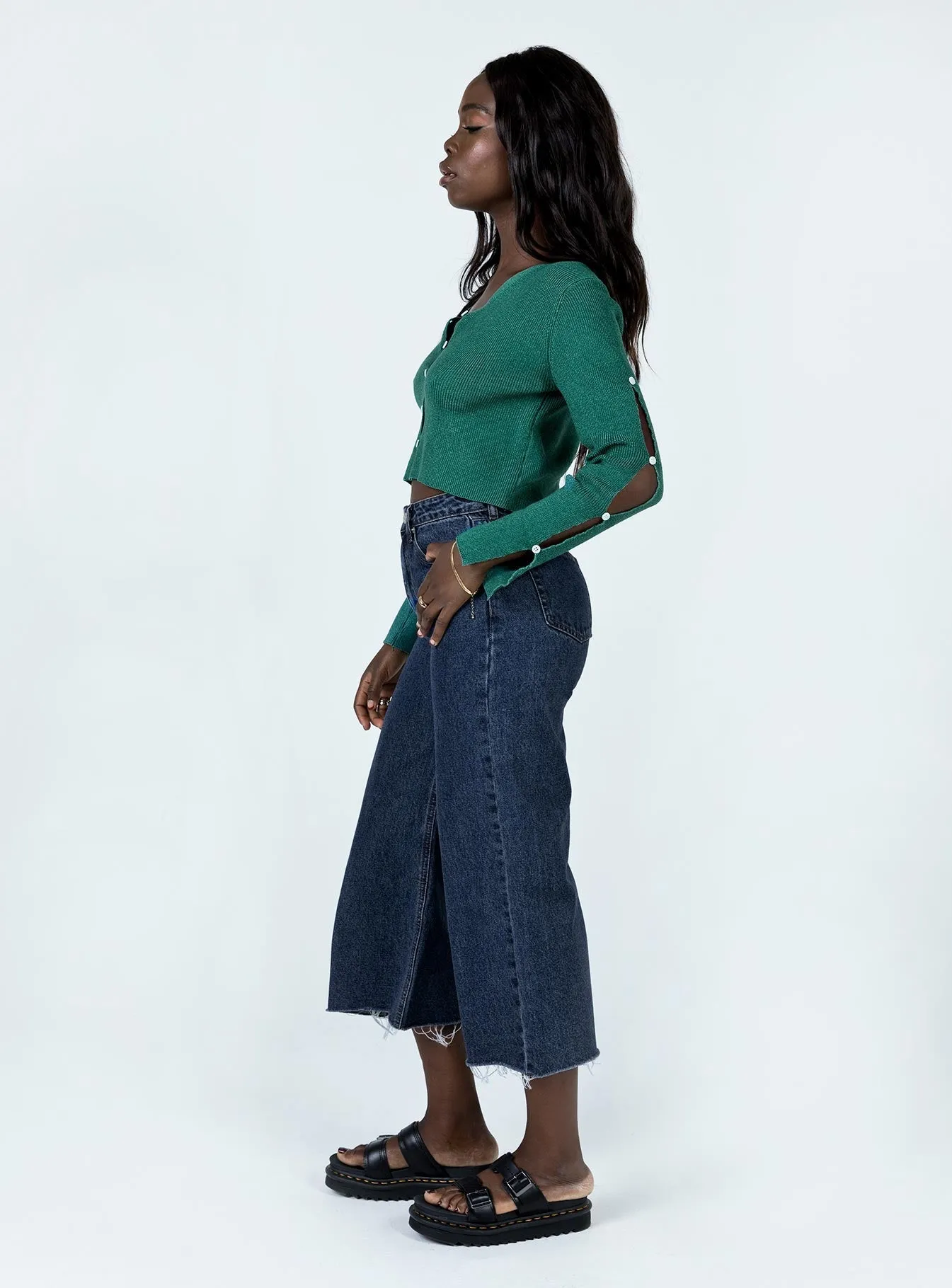 Andalusia Wide Leg Denim Jeans Everyday Look Bold Step