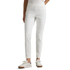Movement Support Minimal Waist RLX Ralph Lauren Women's Eagle Stretch Twill Golf Pants - Ceramic White