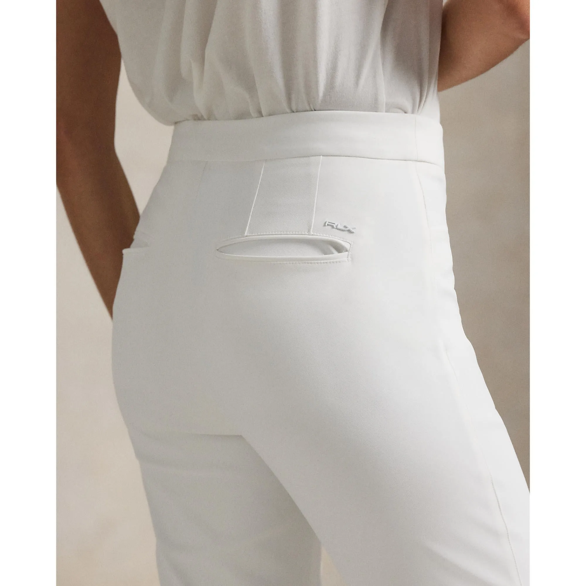 RLX Ralph Lauren Women's Eagle Stretch Twill Golf Pants - Ceramic White No Wrinkle