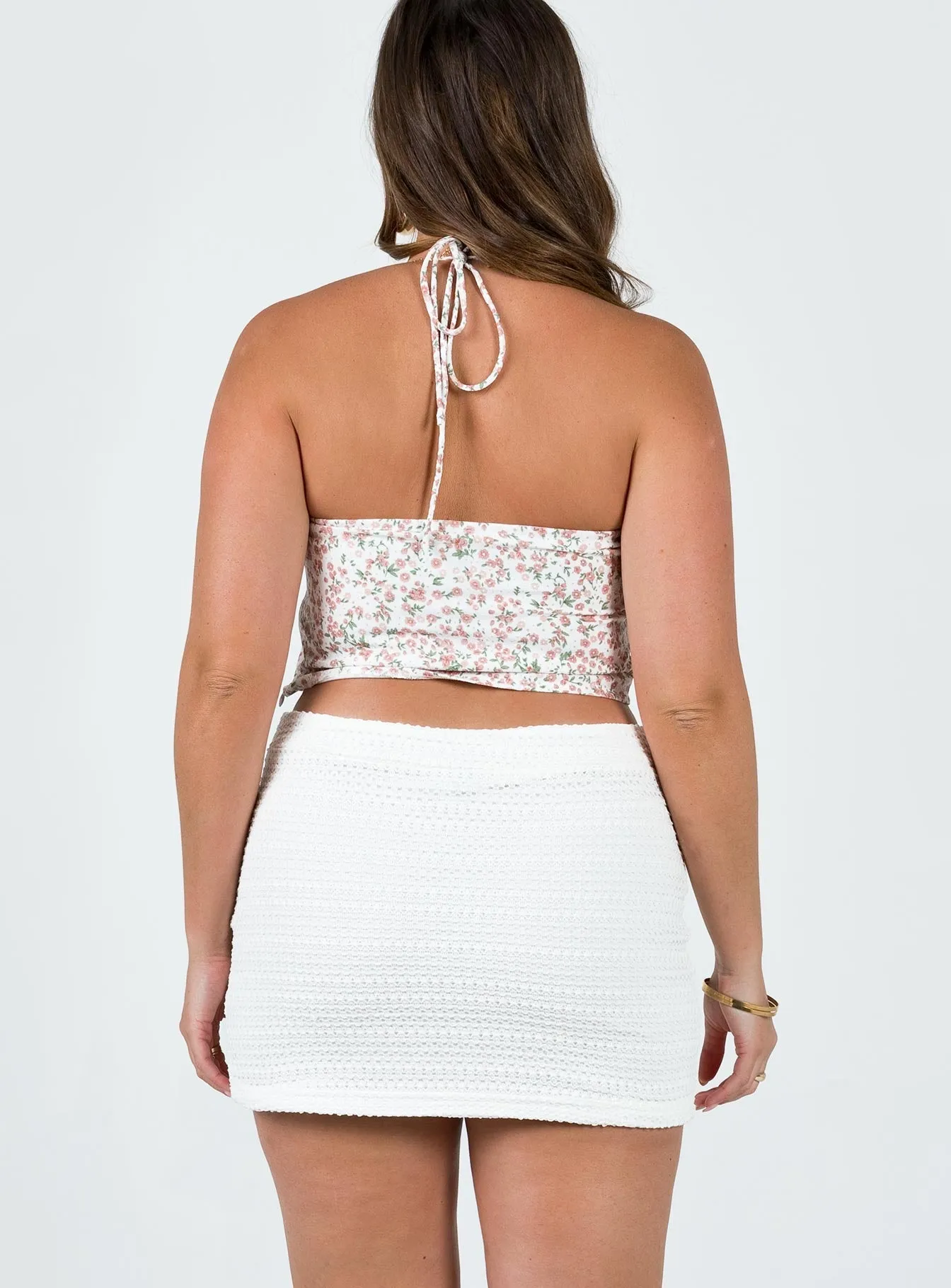 Karine Mini Skirt White Neutral Tones