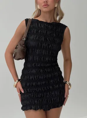 Guccio Mini Dress Onyx Statement-Piece