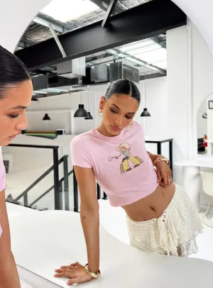 Light Trend Loose fitting comfort Northstar Baby Tee Pink