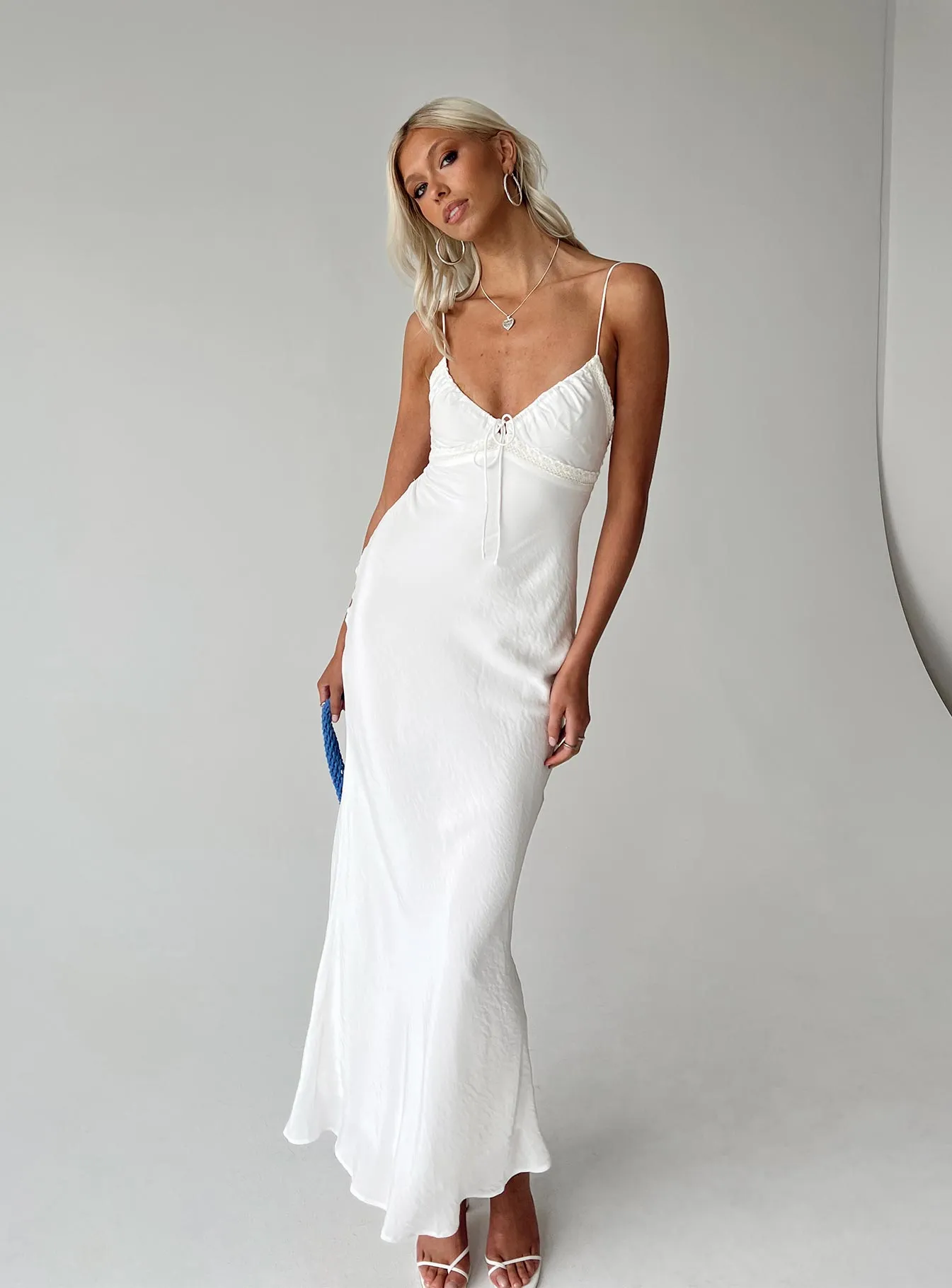 Euro Ease Emily Maxi Dress White Tall