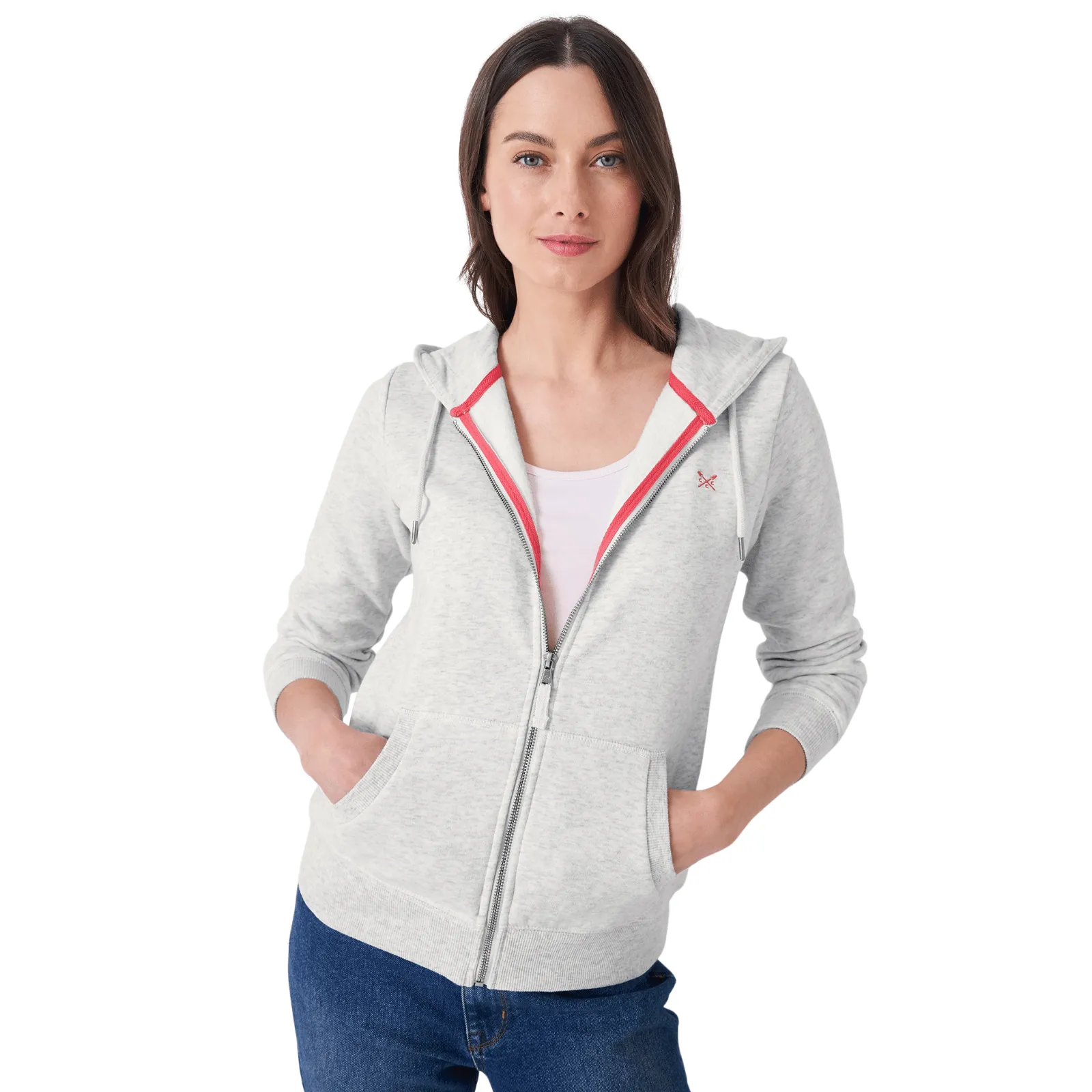 product trendy catchiness Crew Clothing Womens Heritage Zip Hoodie
