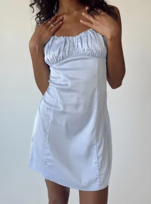 Zaxie Mini Dress Blue Trend Appeal Studio Style