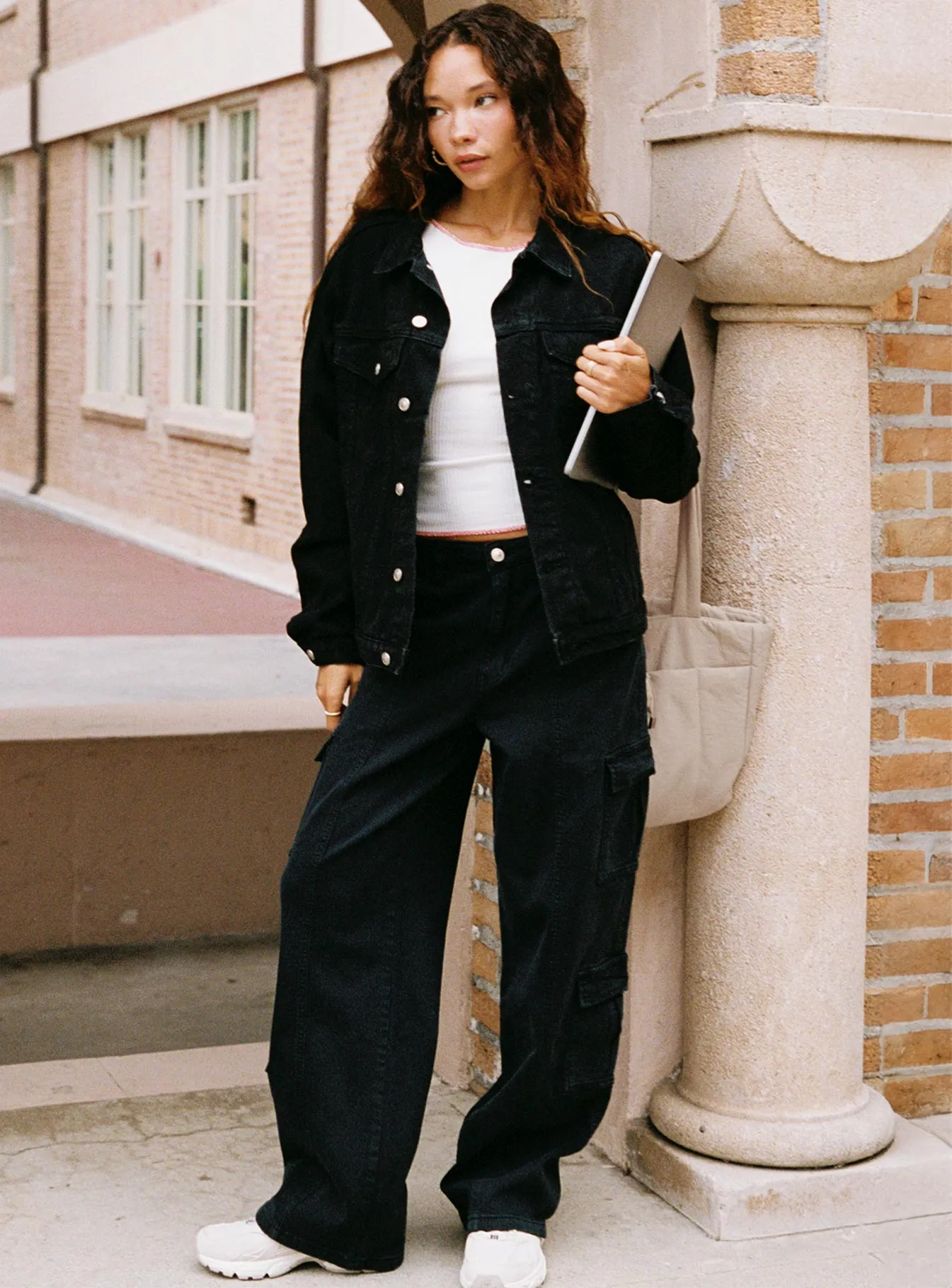 SnagResistant Weave Nosita Cargo Jeans Black