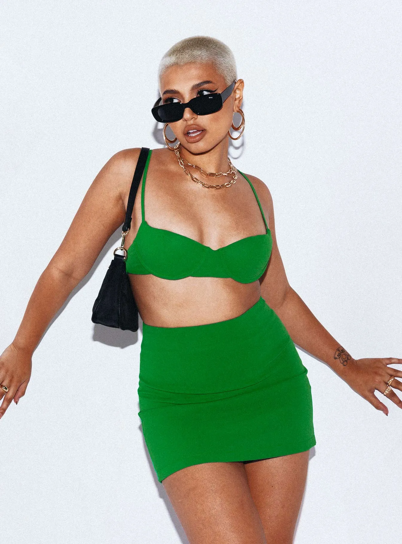 Wrinkle Resistant Finish Anti Pilling Treatment Manhattan Set Green