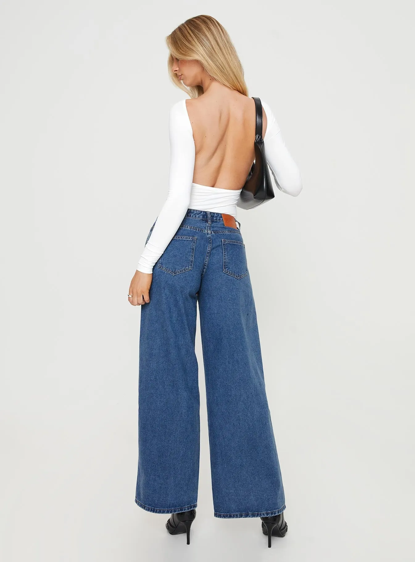 Ramos Low Rise Jeans Denim Tall ReflectiveTrims One-Piece Wear