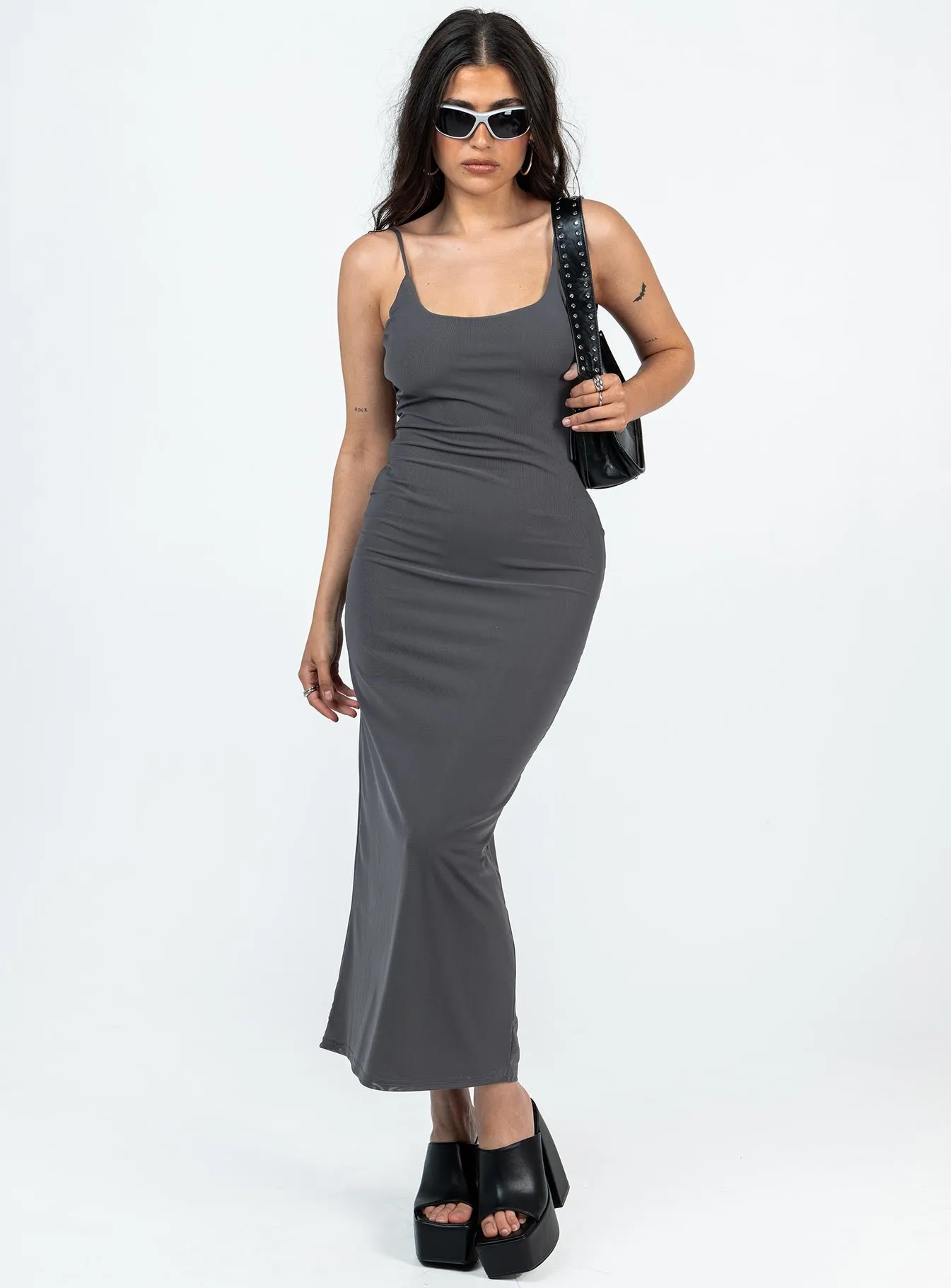 Refined Aesthetic Knox Maxi Dress Slate Petite