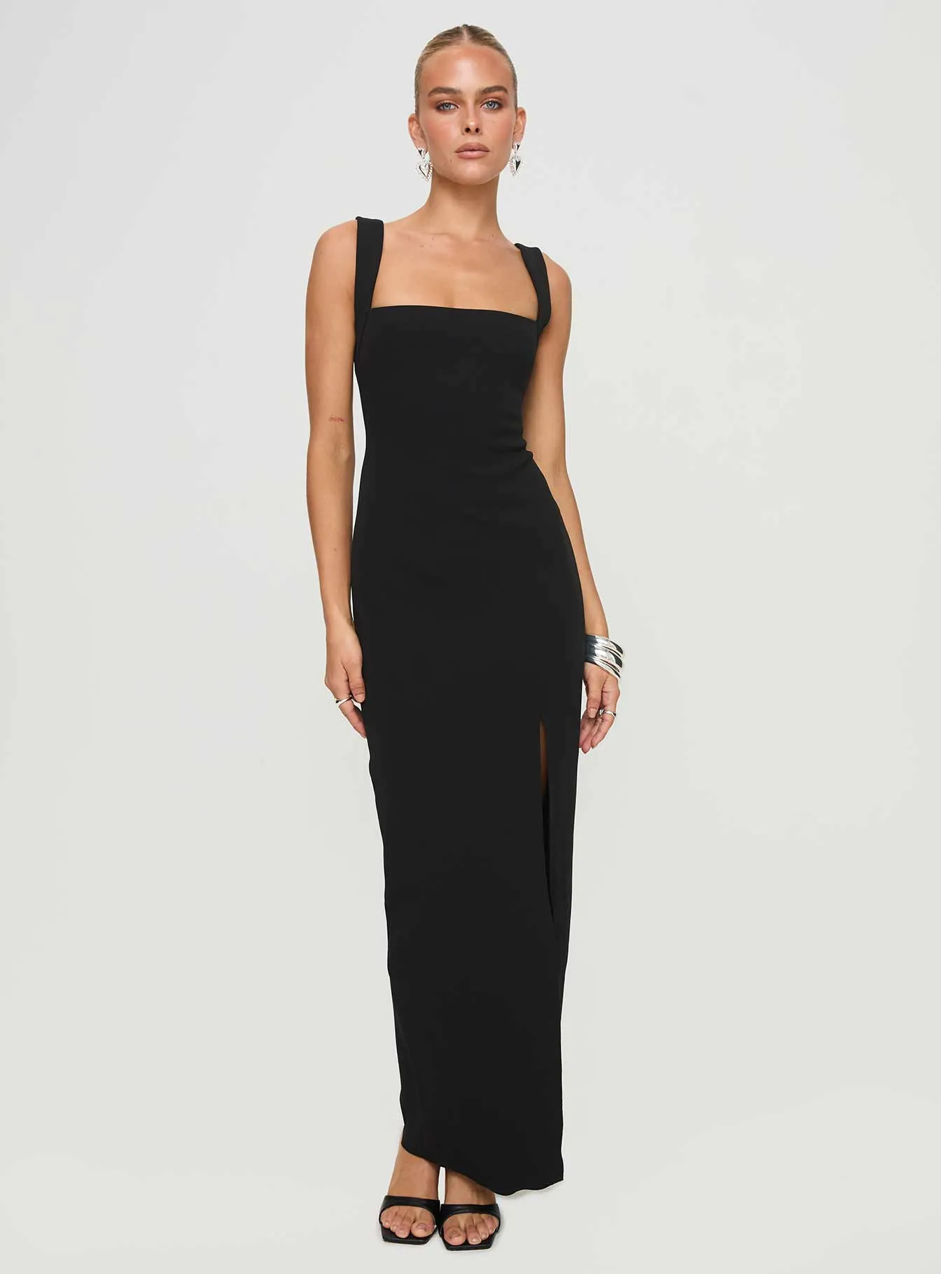 Bombshell Maxi Dress Black Fashion Daily Beauty Zone