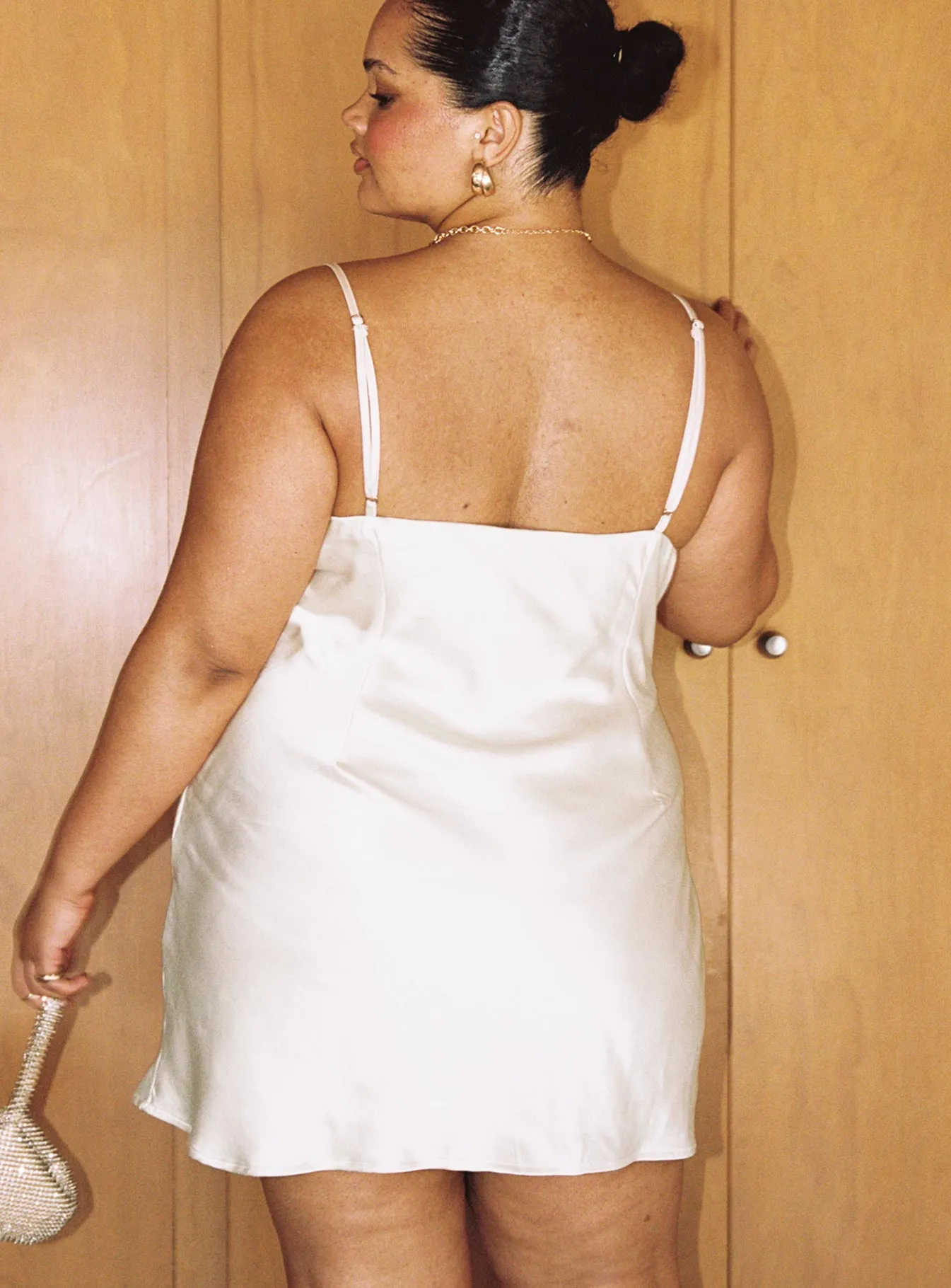 Refined Feel Slim Touch Marilyn Mini Dress Champagne Curve