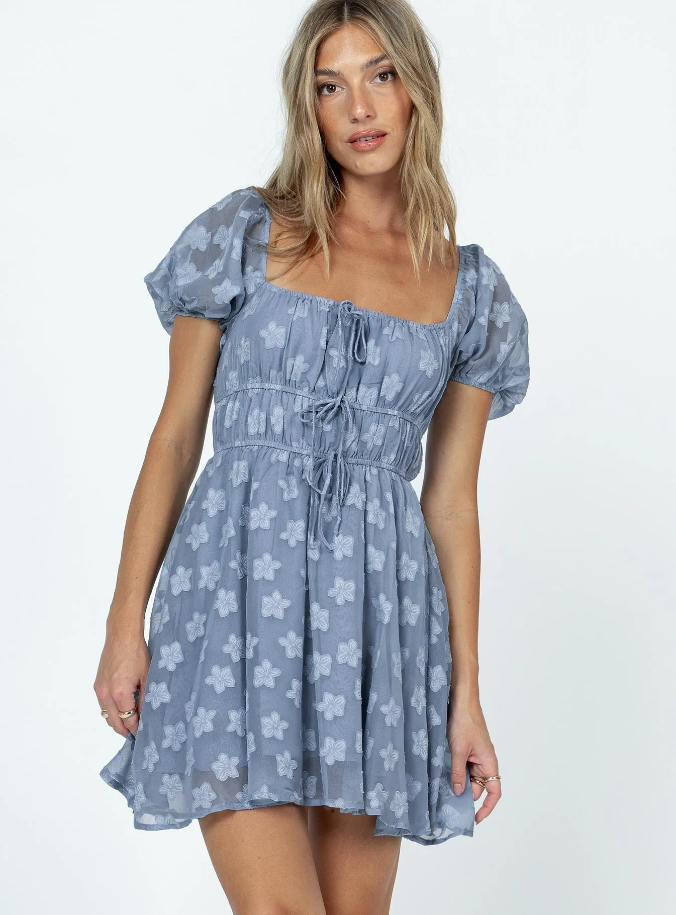 LayeredHemline Kenny Mini Dress Blue