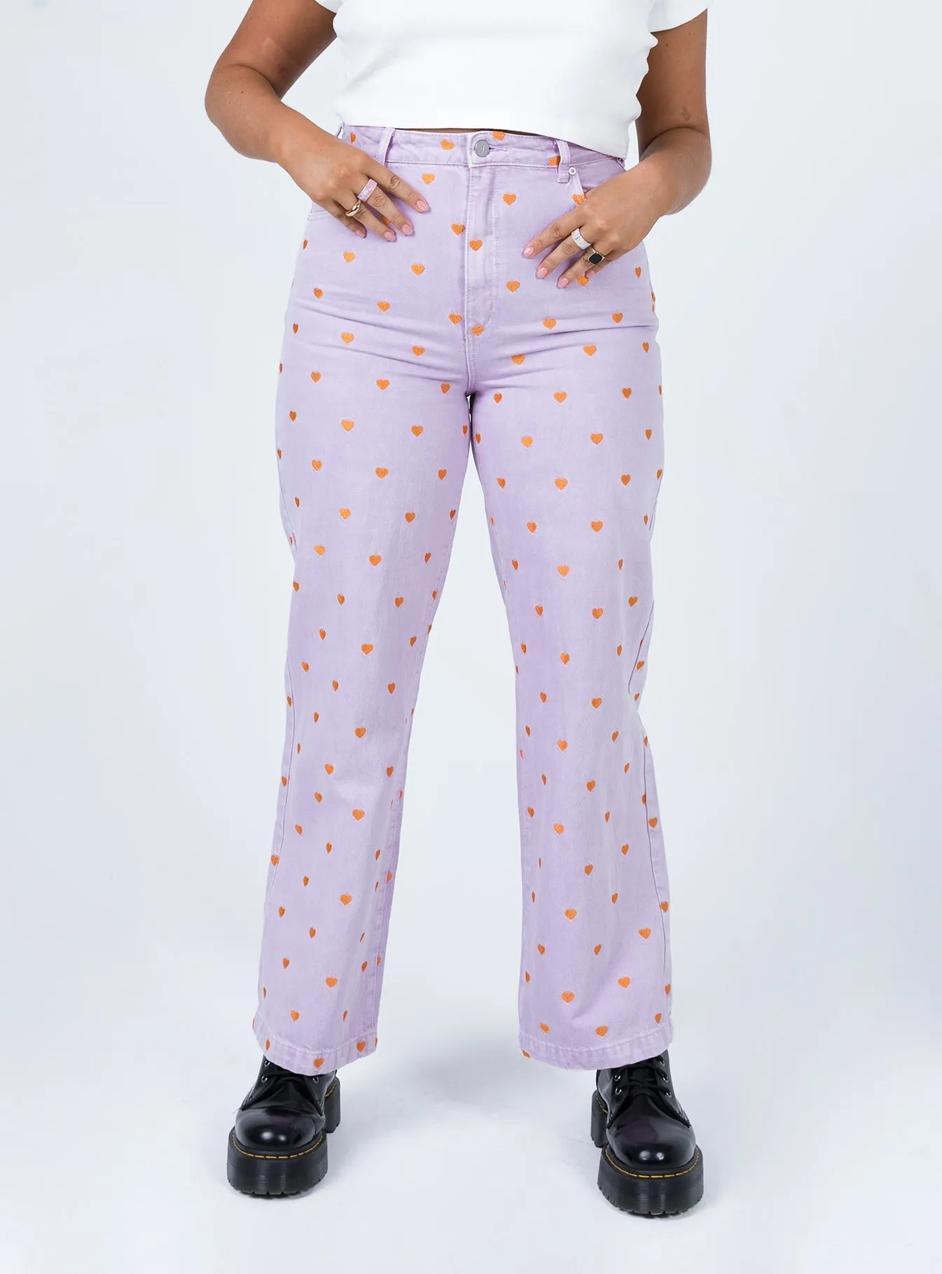 AbrasionResistant Material ElasticBinding Abrand Dyspnea 94 High & Wide Lilac Heart