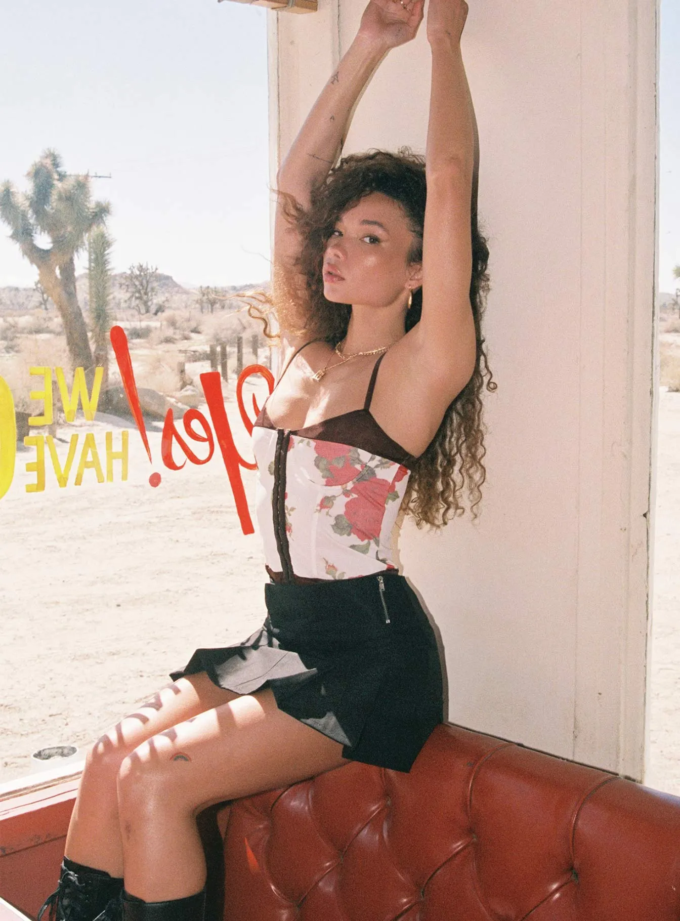 Jack Mini Skirt Black Clean Aesthetic