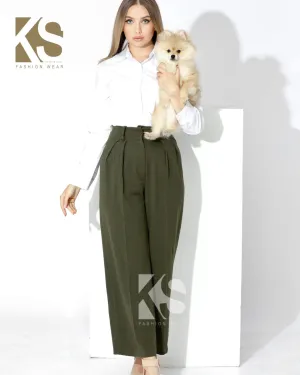 High Waist Trousers Durable Twill Perfect Fit Wear