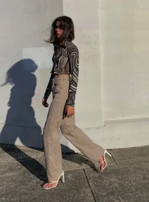 DurableSeams Motel Parallel Jeans Burnt Olive