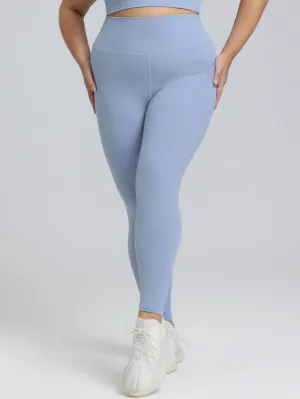 Plus Size High Waist Yoga Leggings Essential Tee