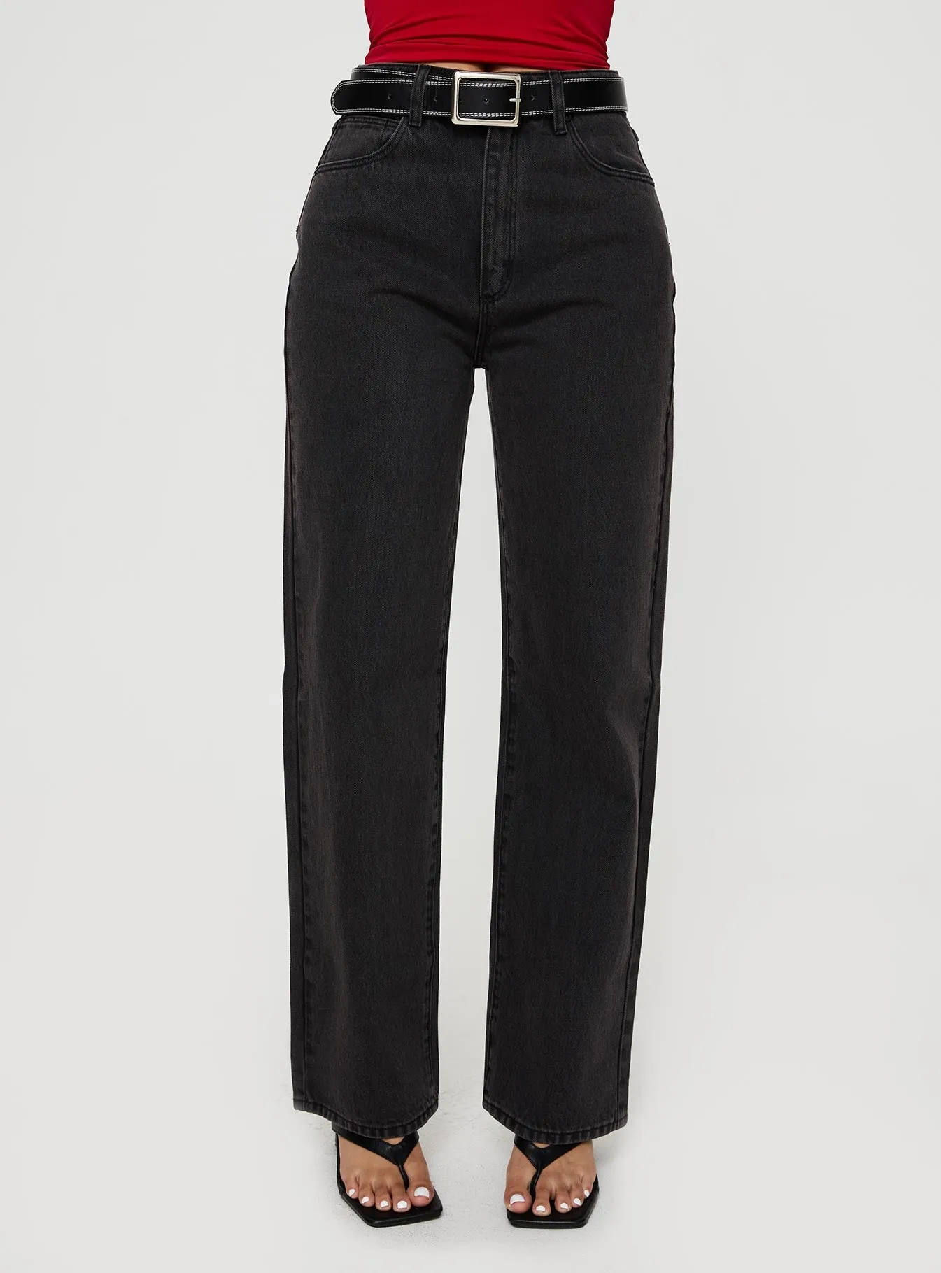 Pure Cotton Warm Tracksuit Abrand Carrie Jeans Teri Wash Black
