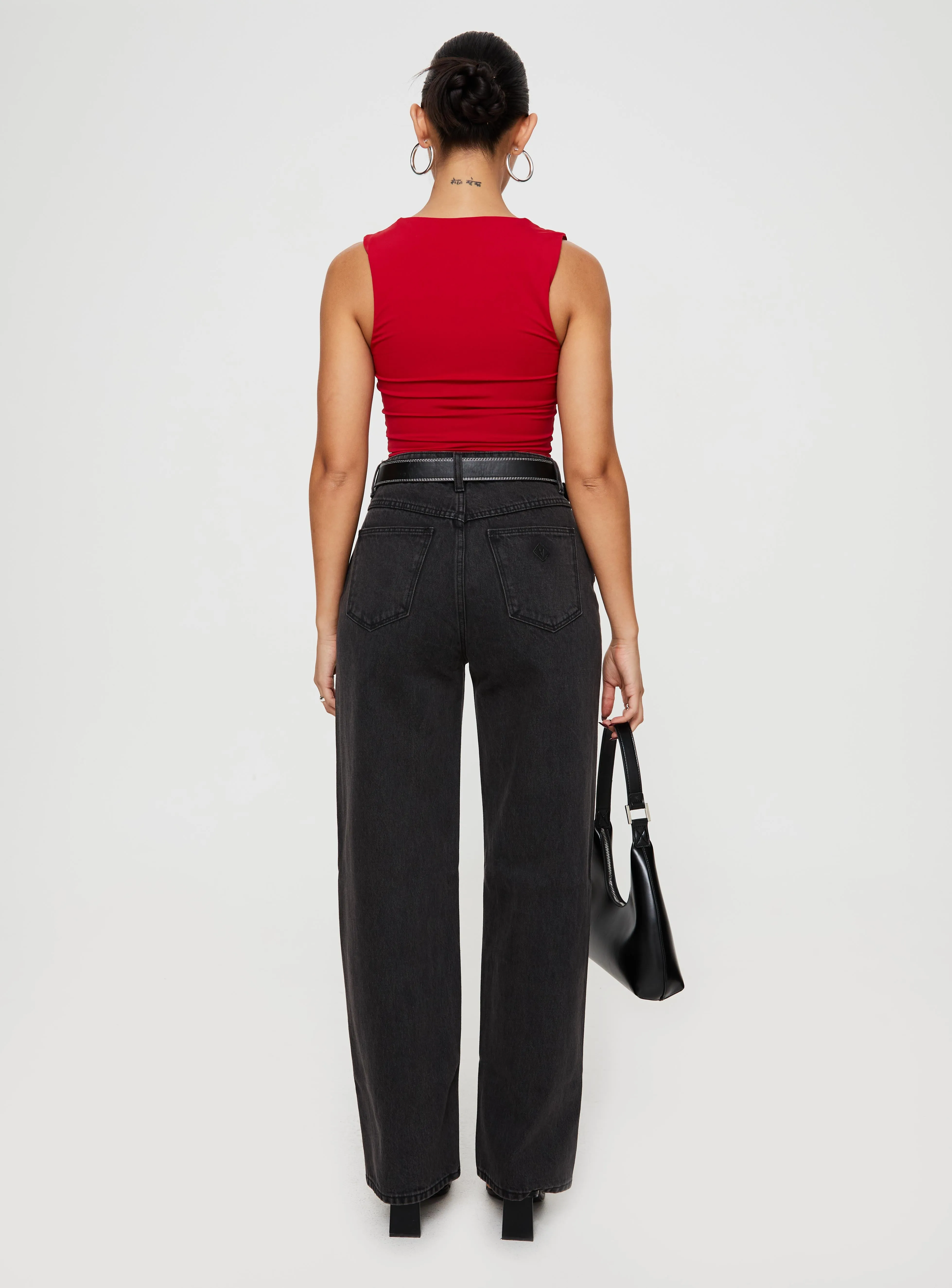 Sustain Glow Fairy Core Abrand Carrie Jeans Teri Wash Black