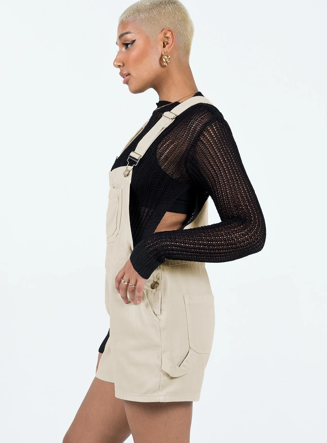 Foresta Oversized Overalls Cream Wedding Night Yoga Weekend