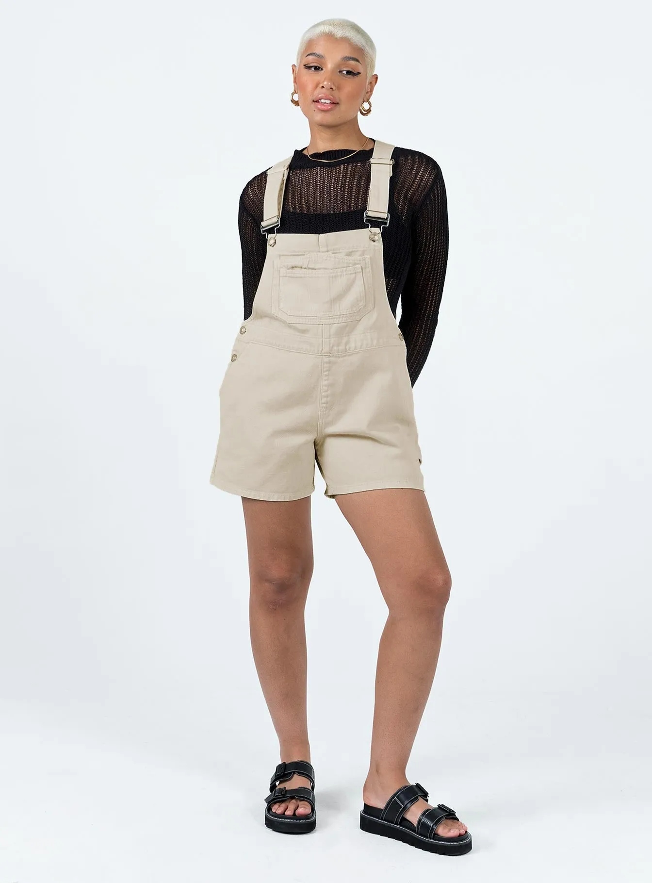 Relax Dance Foresta Oversized Overalls Cream