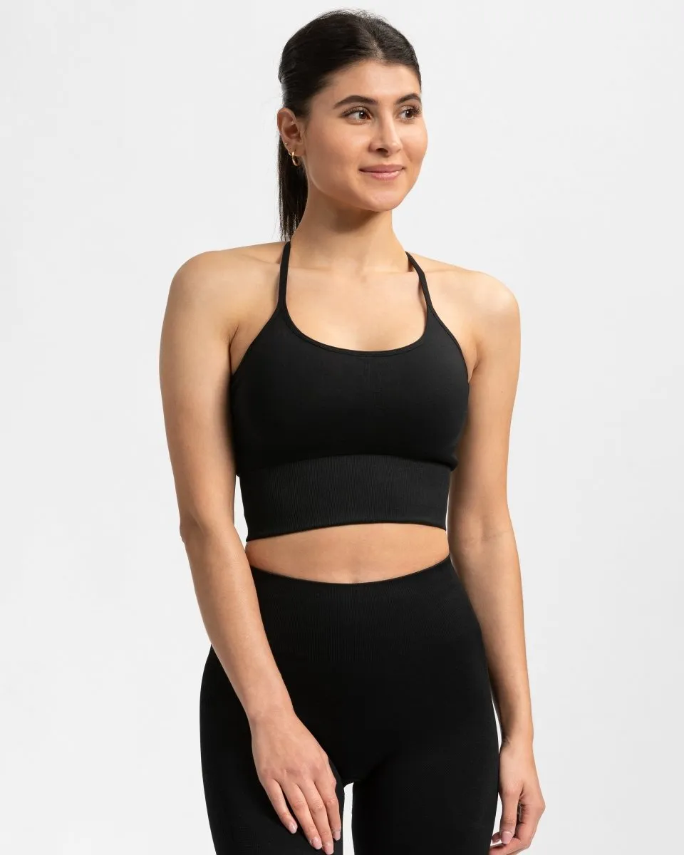 Power Bh "Schwarz" Regular Fit Spaghetti straps seams