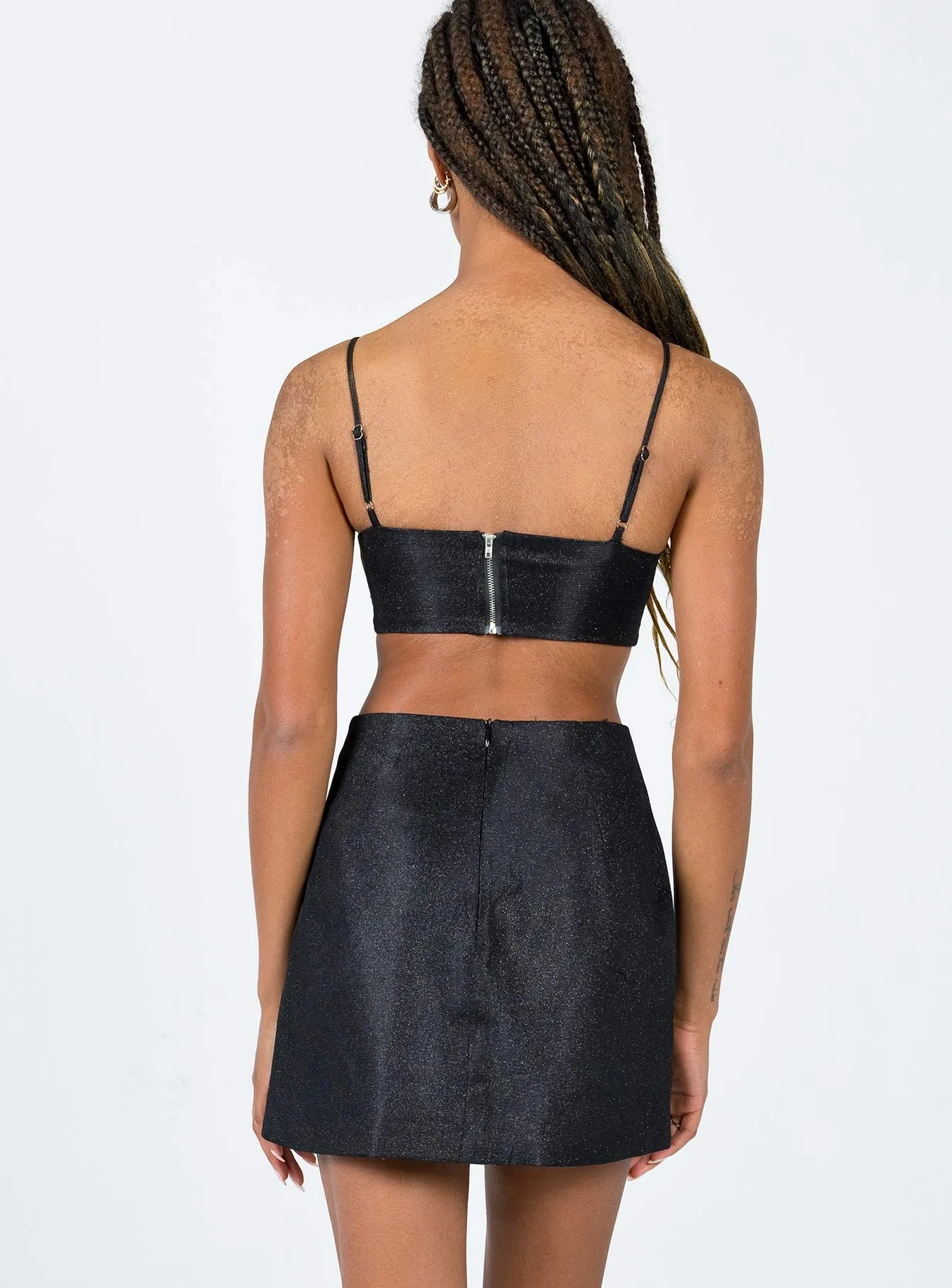 Margo Set Black Light Mood Draped Design