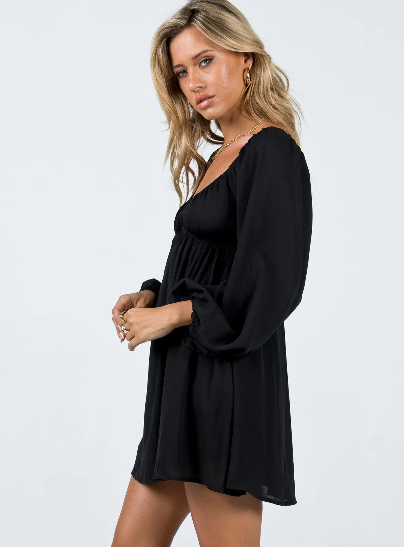 Tie-dye Bettie Mini Dress Black