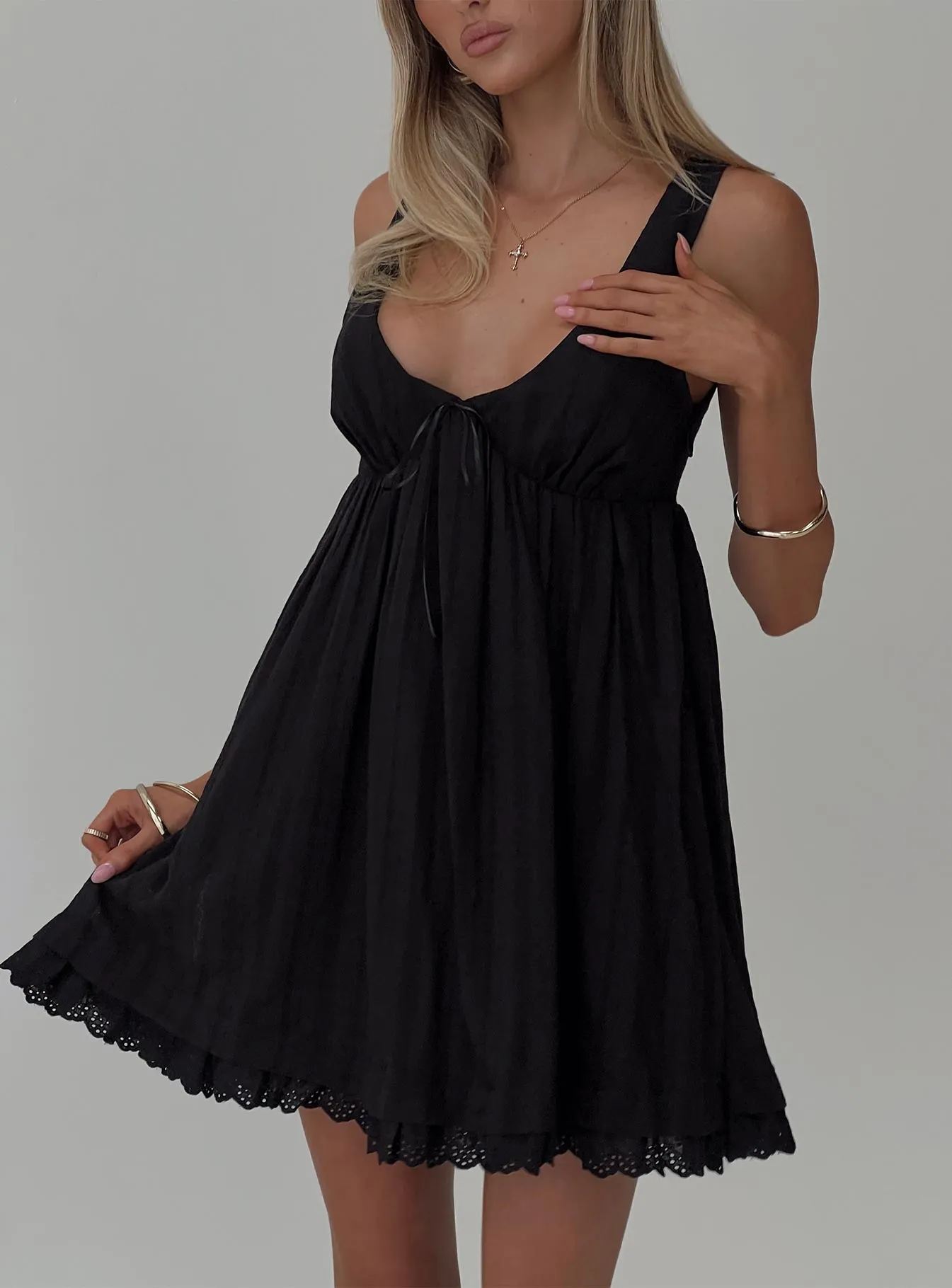 Nelty Mini Dress Black All Day SeamlessConstruction