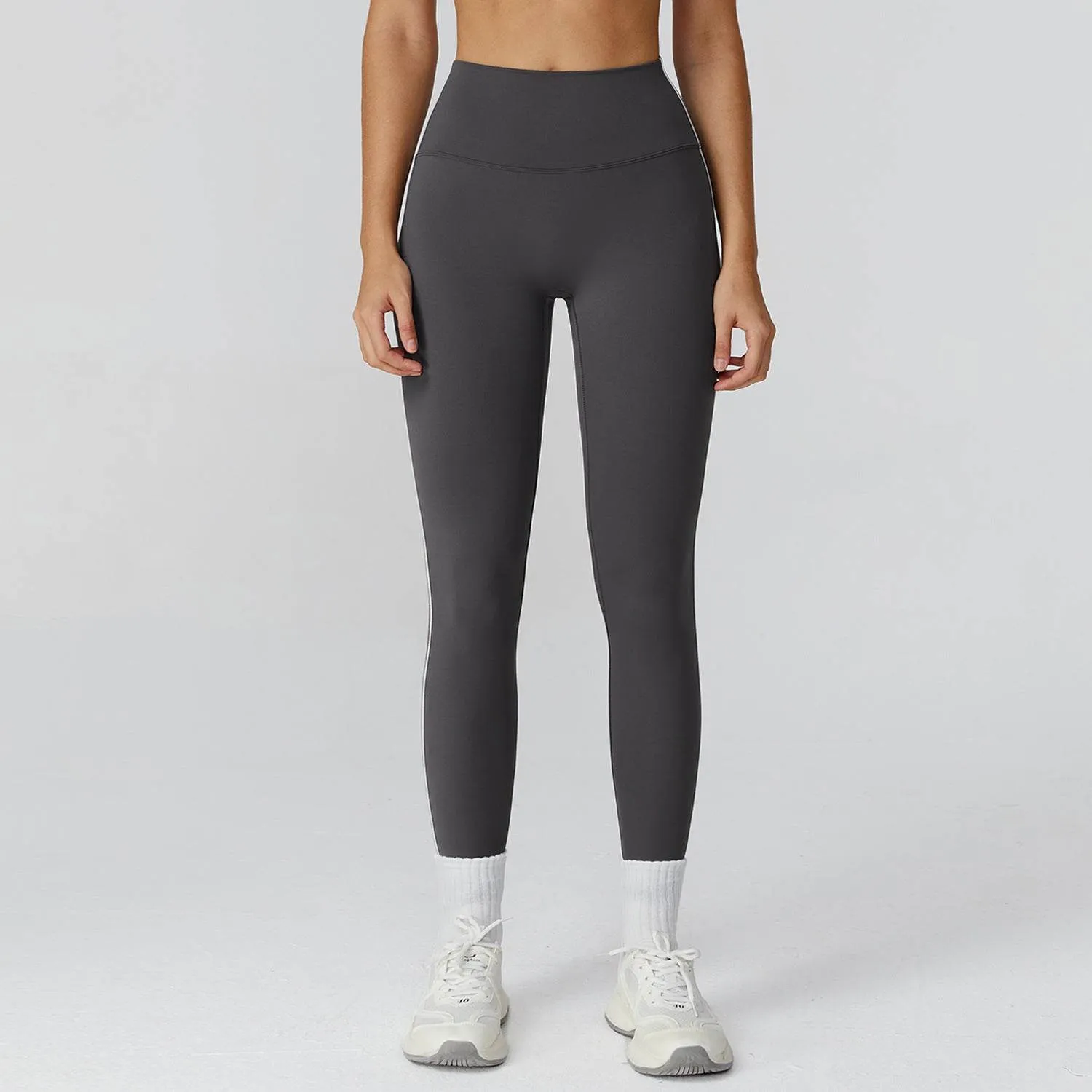 Village Charm Color Block Athletic Legging High Waist Running Tights